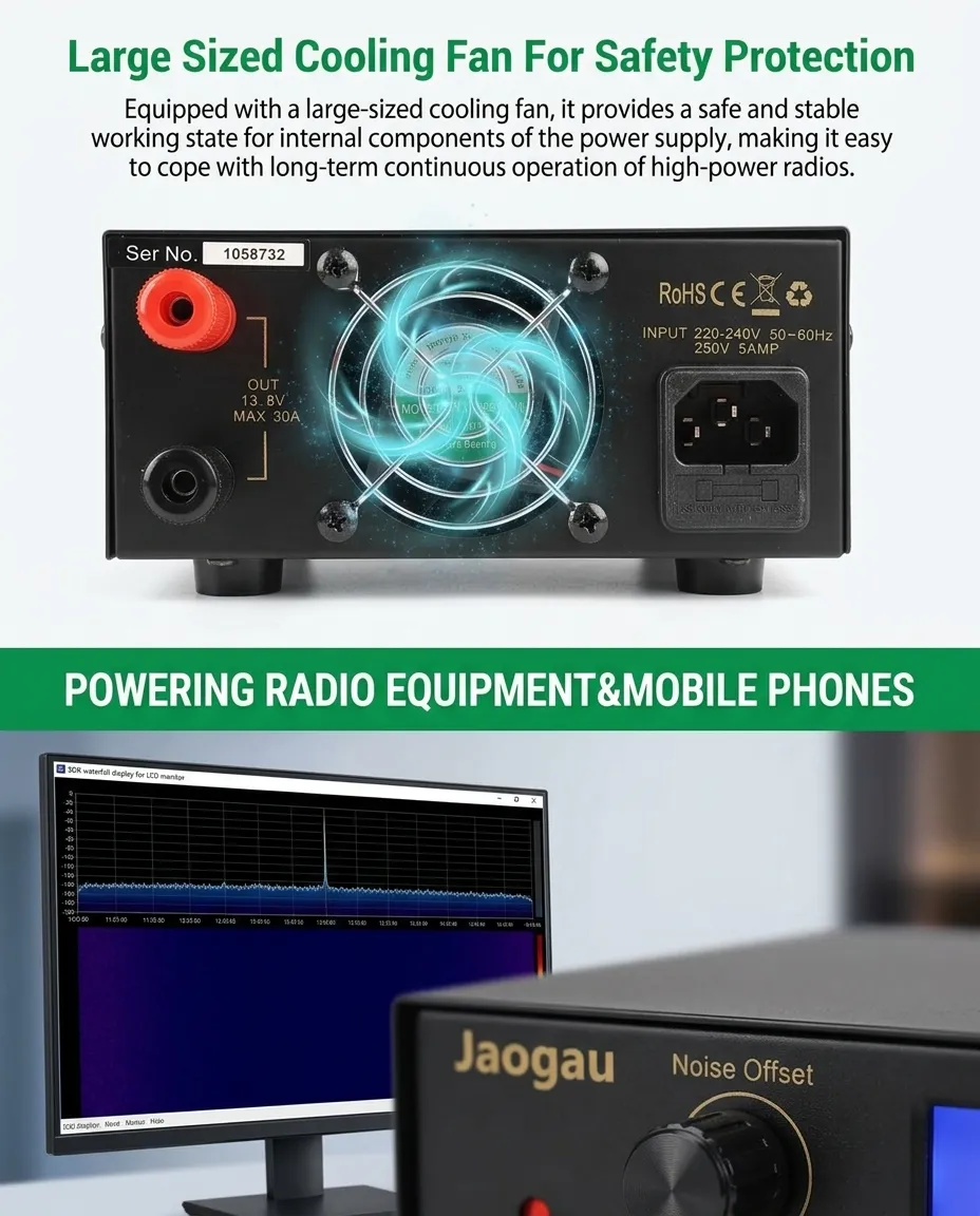 JAOGAUBENCH power supply unit being used for a DIY electronics project