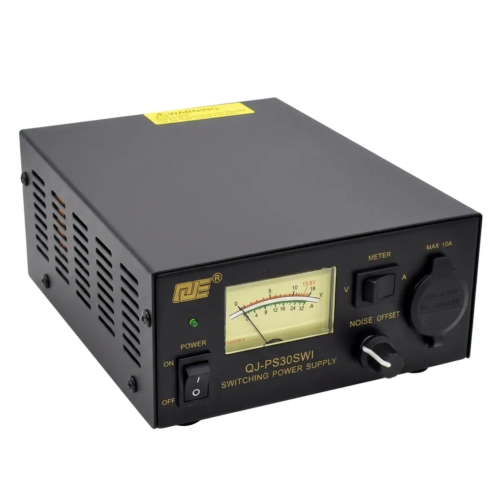 Detailed technical specifications for a 13.8V 30A bench power supply